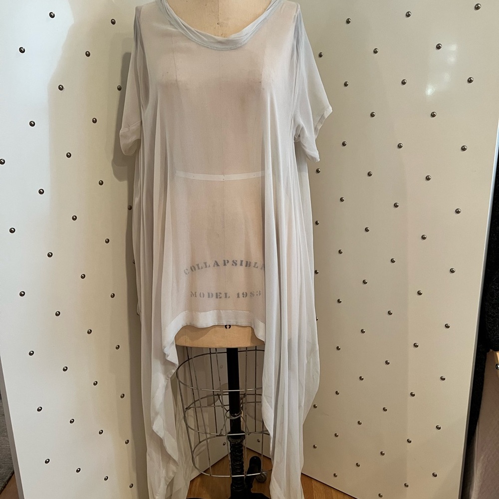 Complex Geometries Sheer Long Tunic
